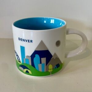 Starbucks 2015 Denver YOU ARE HERE YAH Collection Coffee Cup Mug 14 oz Display